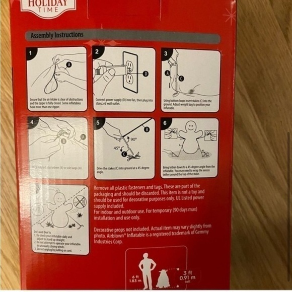 Holiday Time Bulldog Inflatable Airblown Decoration
NEW Christmas - Picture 4 of 5